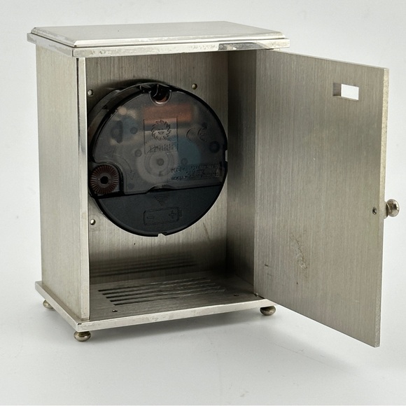 CARTIER Stainless Steel Carriage Clock Swiss Made - Picture 4 of 7